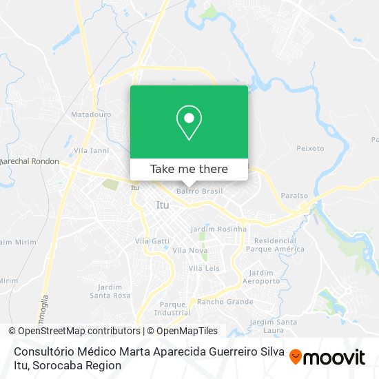 Consultório Médico Marta Aparecida Guerreiro Silva Itu map