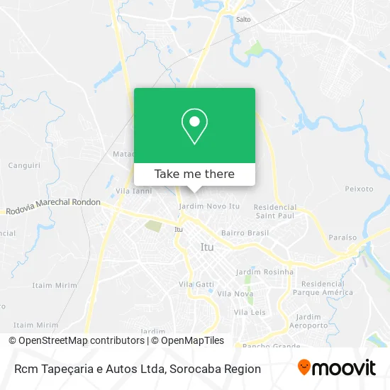 Rcm Tapeçaria e Autos Ltda map