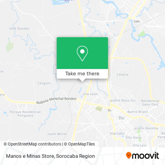 Manos e Minas Store map