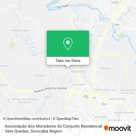 Associação dos Moradores do Conjunto Residencial Sete Quedas map