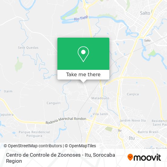 Centro de Controle de Zoonoses - Itu map