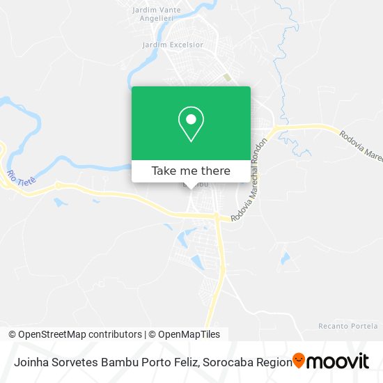 Joinha Sorvetes Bambu Porto Feliz map