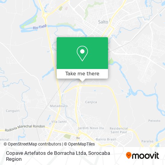 Copave Artefatos de Borracha Ltda map