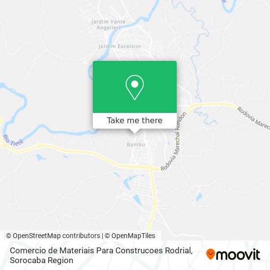 Comercio de Materiais Para Construcoes Rodrial map