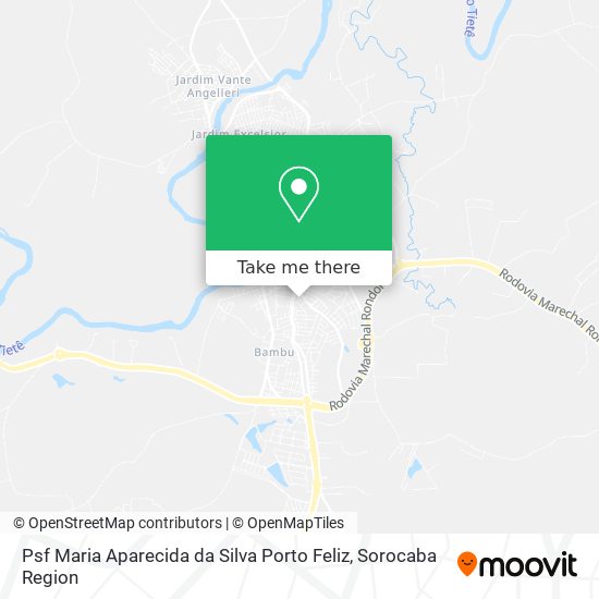 Mapa Psf Maria Aparecida da Silva Porto Feliz