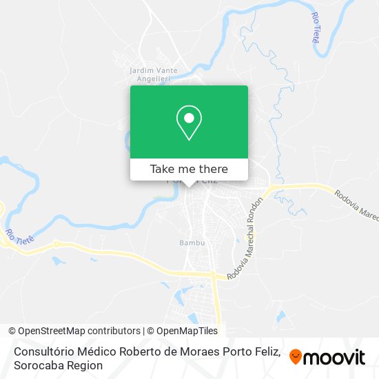 Consultório Médico Roberto de Moraes Porto Feliz map