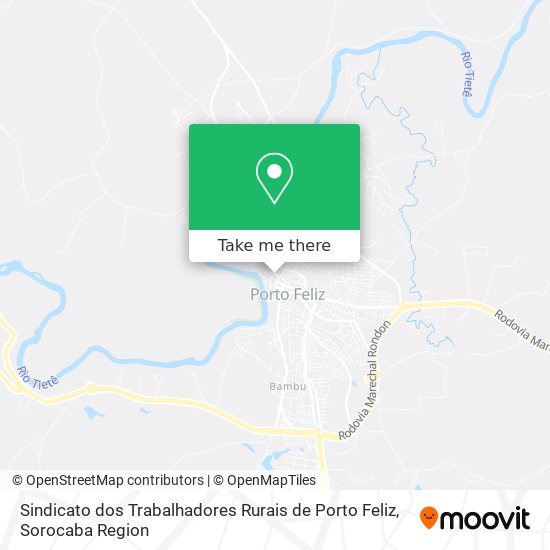 Mapa Sindicato dos Trabalhadores Rurais de Porto Feliz