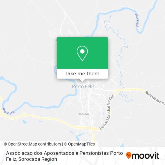 Associacao dos Aposentados e Pensionistas Porto Feliz map
