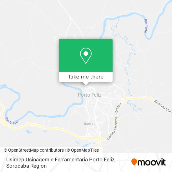 Usimep Usinagem e Ferramentaria Porto Feliz map