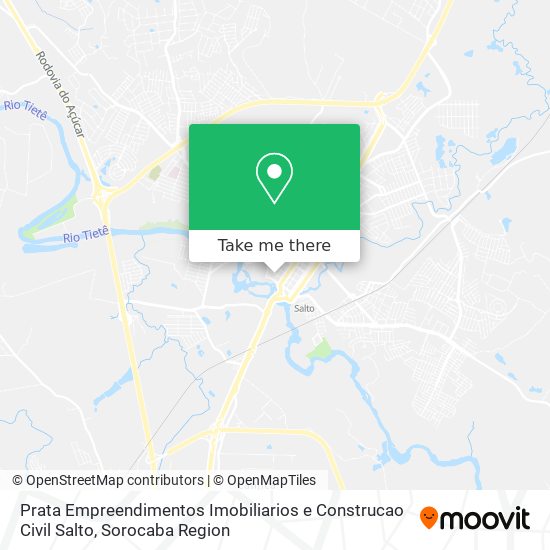 Prata Empreendimentos Imobiliarios e Construcao Civil Salto map