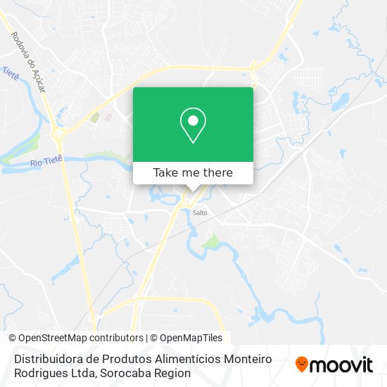 Distribuidora de Produtos Alimentícios Monteiro Rodrigues Ltda map