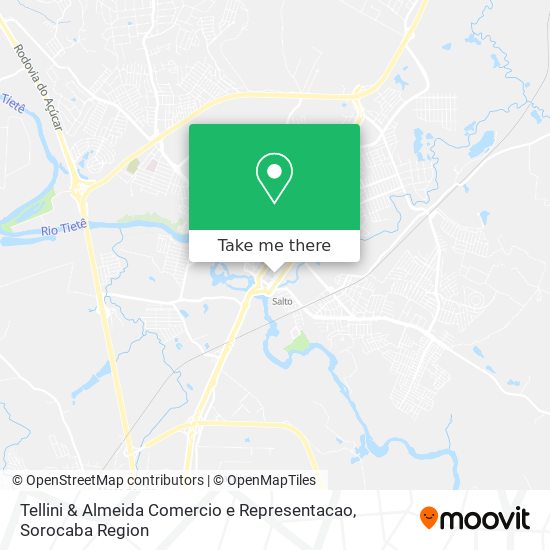 Mapa Tellini & Almeida Comercio e Representacao