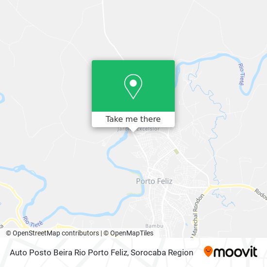 Auto Posto Beira Rio Porto Feliz map