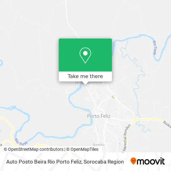 Auto Posto Beira Rio Porto Feliz map