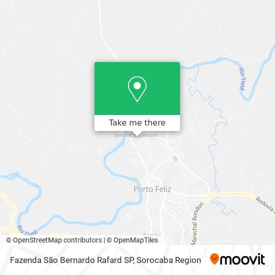 Mapa Fazenda São Bernardo Rafard SP