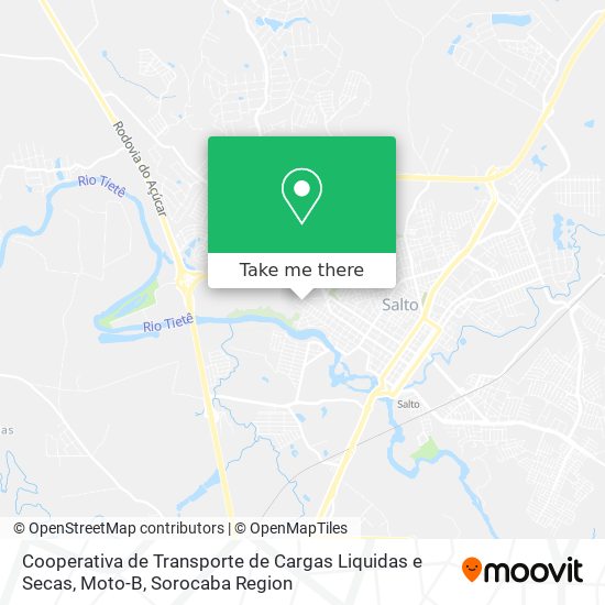 Mapa Cooperativa de Transporte de Cargas Liquidas e Secas, Moto-B