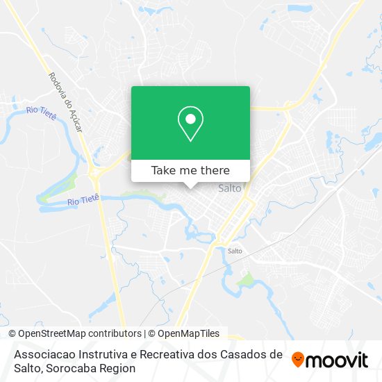 Associacao Instrutiva e Recreativa dos Casados de Salto map