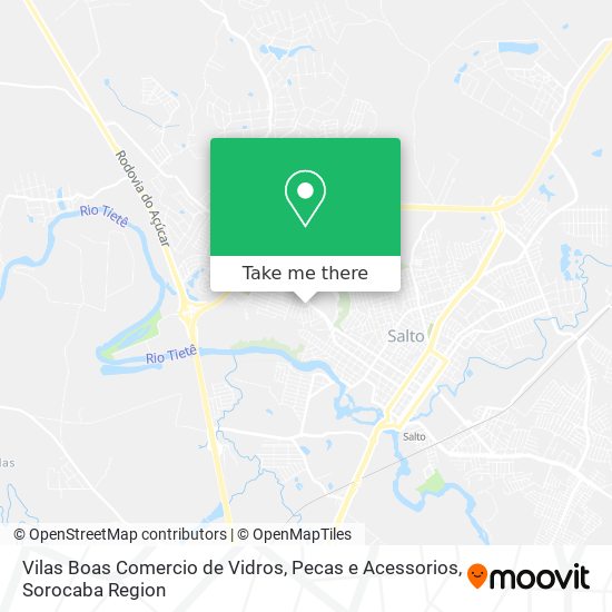 Vilas Boas Comercio de Vidros, Pecas e Acessorios map