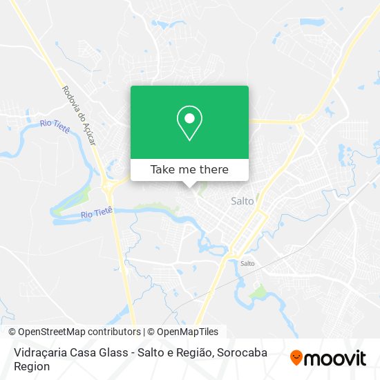 Vidraçaria Casa Glass - Salto e Região map