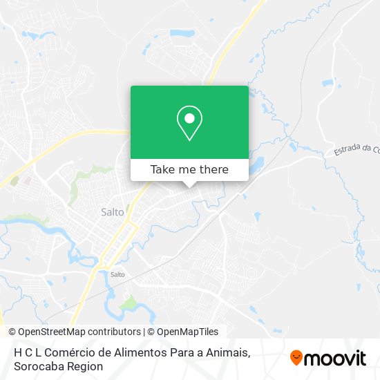 Mapa H C L Comércio de Alimentos Para a Animais