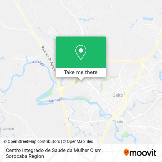 Centro Integrado de Saude da Mulher Cism map