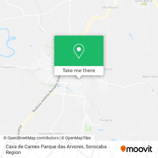 Casa de Carnes Parque das Arvores map