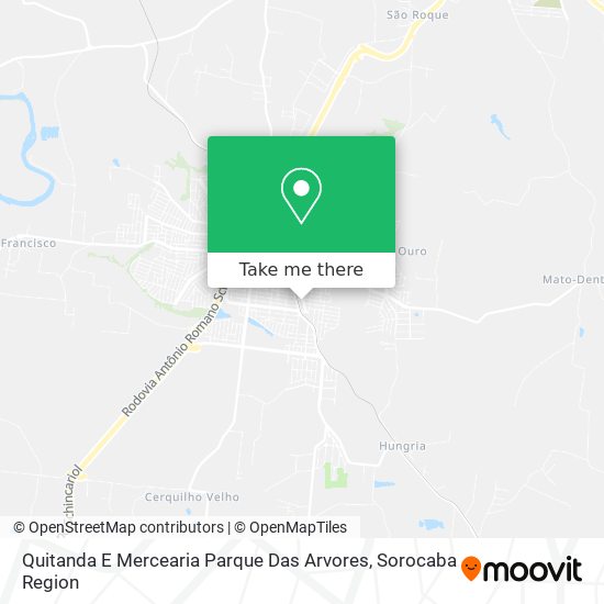 Mapa Quitanda E Mercearia Parque Das Arvores