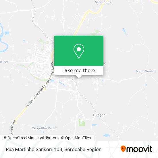 Mapa Rua Martinho Sanson, 103