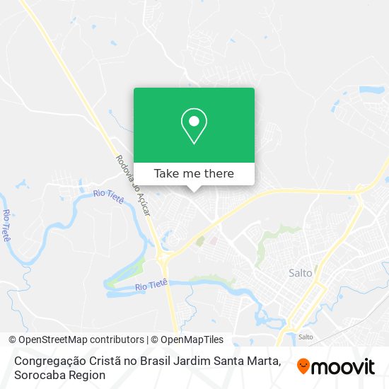 Congregação Cristã no Brasil Jardim Santa Marta map