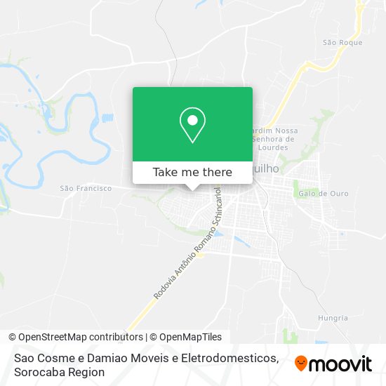 Sao Cosme e Damiao Moveis e Eletrodomesticos map