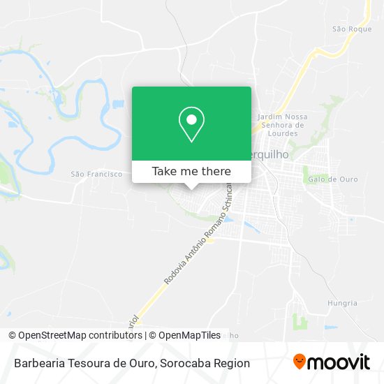 Mapa Barbearia Tesoura de Ouro