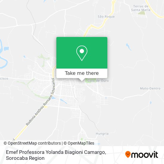 Emef Professora Yolanda Biagioni Camargo map