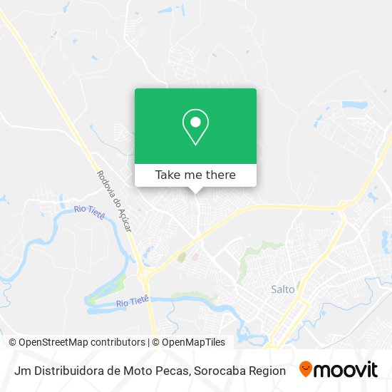 Mapa Jm Distribuidora de Moto Pecas