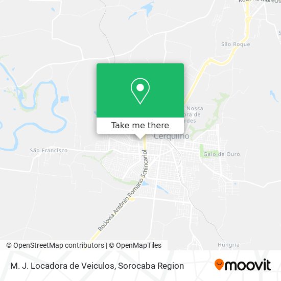 M. J. Locadora de Veiculos map