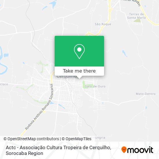 Actc - Associação Cultura Tropeira de Cerquilho map