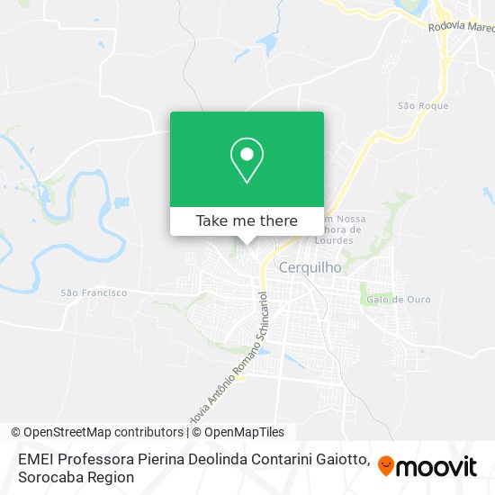EMEI Professora Pierina Deolinda Contarini Gaiotto map