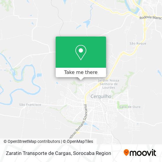 Zaratin Transporte de Cargas map