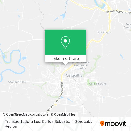 Transportadora Luiz Carlos Sebastiani map