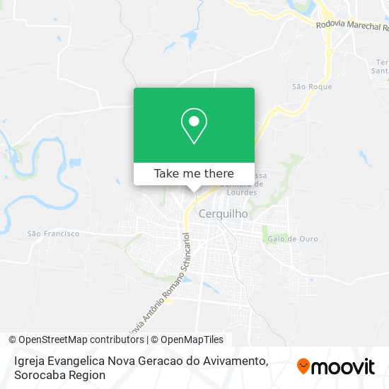 Mapa Igreja Evangelica Nova Geracao do Avivamento