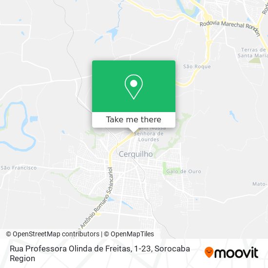 Rua Professora Olinda de Freitas, 1-23 map