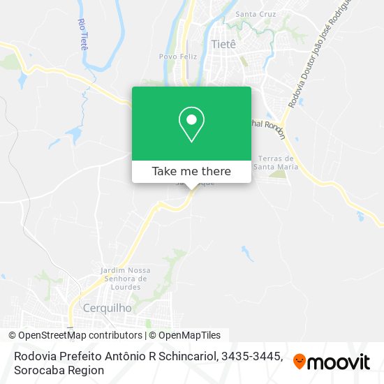 Mapa Rodovia Prefeito Antônio R Schincariol, 3435-3445