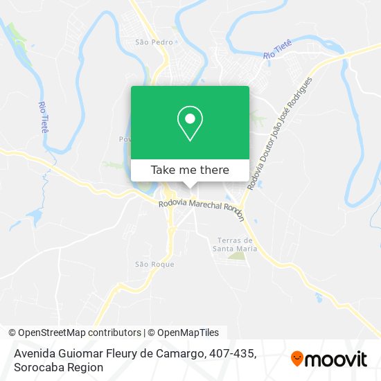 Mapa Avenida Guiomar Fleury de Camargo, 407-435