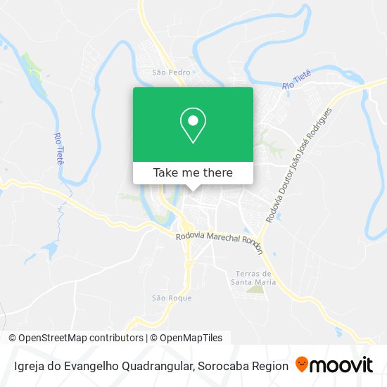 Igreja do Evangelho Quadrangular map