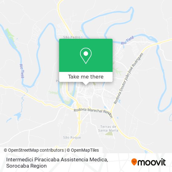 Intermedici Piracicaba Assistencia Medica map