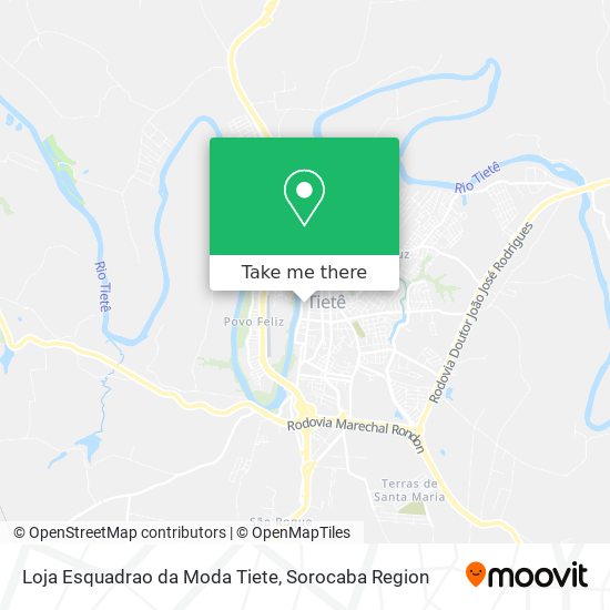 Loja Esquadrao da Moda Tiete map