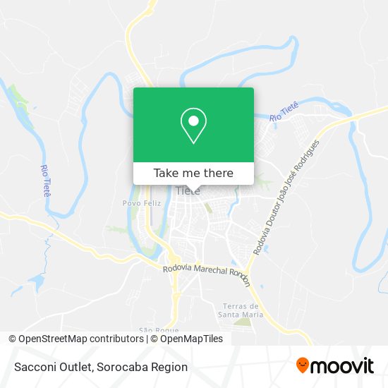 Sacconi Outlet map