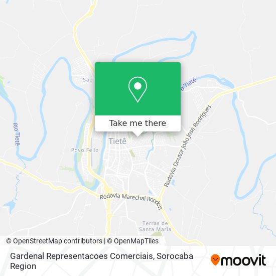Gardenal Representacoes Comerciais map