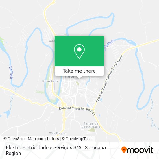 Elektro Eletricidade e Serviços S / A. map