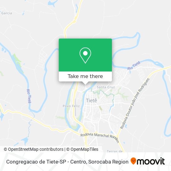 Congregacao de Tiete-SP - Centro map