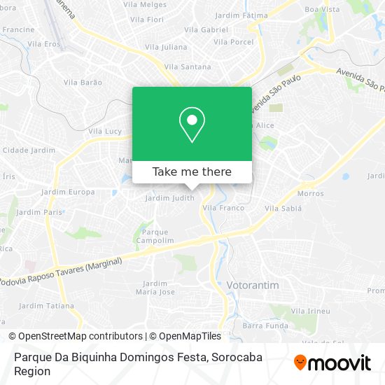 Parque Da Biquinha Domingos Festa map